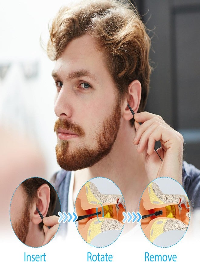 oruola مجموعة أورولا لإزالة شمع الأذن من السيليكون، 9 قطع، أداة حلزونية قابلة لإعادة الاستخدام، أداة آمنة وناعمة لإزالة شمع الأذن مع فرشاة تنظيف، مناسبة لكبار السن والبالغين والأطفال - Image 2